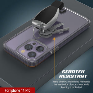Funda para iPhone 15 Pro Punkcase® LUCID 2.0 Clear Series con protector de pantalla SHIELD | Ajuste ultra.