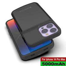 Load image into Gallery viewer, Funda de batería para iPhone 15 Pro Max, PunkJuice 5000mAh Power Bank de carga rápida con protector de pantalla | [Rojo]
