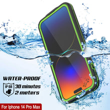 Cargar imagen en el visor de la galería, Fundas a prueba de agua para iPhone 14 Pro Max de Punkcase [Serie Aqua] Cubierta blindada [Negro-Verde]
