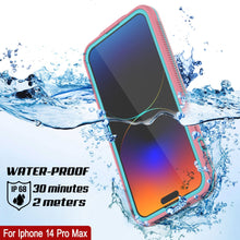 Cargar imagen en el visor de la galería, Funda impermeable para iPhone 14 Pro Max de Punkcase [Serie Aqua] Cover de armadura [Rosa].
