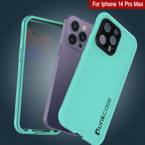 Funda impermeable Punkcase para iPhone 14 Pro Max [Serie Aqua] Cubierta resistente [azul]