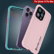 Cargar imagen en el visor de la galería, Funda impermeable para iPhone 14 Pro Max de Punkcase [Serie Aqua] Cover de armadura [Rosa].
