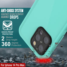 Cargar imagen en el visor de la galería, Funda impermeable Punkcase para iPhone 14 Pro Max [Serie Aqua] Cubierta resistente [azul]

