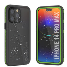 Cargar imagen en el visor de la galería, Fundas a prueba de agua para iPhone 14 Pro Max de Punkcase [Serie Aqua] Cubierta blindada [Negro-Verde]
