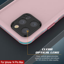 Cargar imagen en el visor de la galería, Funda impermeable para iPhone 14 Pro Max de Punkcase [Serie Aqua] Cover de armadura [Rosa].
