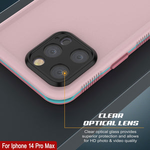 Funda impermeable para iPhone 14 Pro Max de Punkcase [Serie Aqua] Cover de armadura [Rosa].