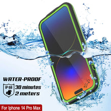 Cargar imagen en el visor de la galería, Funda impermeable Punkcase para iPhone 14 Pro Max [Serie Aqua] Cubierta protectora [Negro transparente] [Parte trasera transparente]
