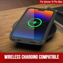 Cargar imagen en el visor de la galería, Funda impermeable Punkcase para iPhone 14 Pro Max [Serie Aqua] Cubierta de armadura [Negra]
