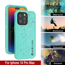 Cargar imagen en el visor de la galería, Funda impermeable Punkcase para iPhone 14 Pro Max [Serie Aqua] Cubierta resistente [azul]
