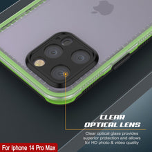 Cargar imagen en el visor de la galería, Funda impermeable Punkcase para iPhone 14 Pro Max [Serie Aqua] Cubierta protectora [Negro transparente] [Parte trasera transparente]
