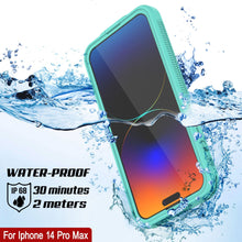 Cargar imagen en el visor de la galería, Funda impermeable Punkcase para iPhone 14 Pro Max [Serie Aqua] Cubierta resistente [azul]

