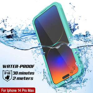 Funda impermeable Punkcase para iPhone 14 Pro Max [Serie Aqua] Cubierta resistente [azul]