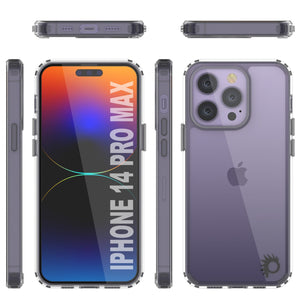 Funda Punkcase® LUCID 2.0 de la serie morada para iPhone 15 Pro Max con protector de pantalla PUNK SHIELD | Ajuste ultra ajustado.