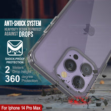 Cargar imagen en el visor de la galería, Funda Punkcase® LUCID 2.0 de la serie morada para iPhone 15 Pro Max con protector de pantalla PUNK SHIELD | Ajuste ultra ajustado.
