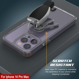 Funda Punkcase® LUCID 2.0 de la serie morada para iPhone 15 Pro Max con protector de pantalla PUNK SHIELD | Ajuste ultra ajustado.