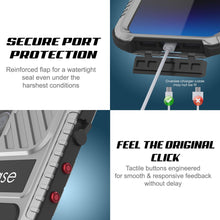Cargar imagen en el visor de la galería, Funda para iPhone 14 Pro Max Metal Extreme 3.0, cubierta de armadura de grado militar resistente [a prueba de golpes], funda de aluminio impermeable [roja].
