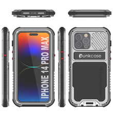 Cargar imagen en el visor de la galería, Carcasa de Metal Extreme 3.0 para iPhone 14 Pro Max, Cubierta de Armadura de Grado Militar Resistente [a prueba de golpes], Carcasa de Aluminio Impermeable [Plateado]
