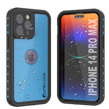 Cargar imagen en el visor de la galería, Funda impermeable IP68 para iPhone 14 Pro Max, Punkcase [azul claro] [Serie StudStar] [Ajuste fino] [A prueba de suciedad]
