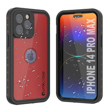 Load image into Gallery viewer, Estuche impermeable iPhone 14 Pro Max IP68, Punkcase [Rojo] [Serie StudStar] [Ajuste delgado]
