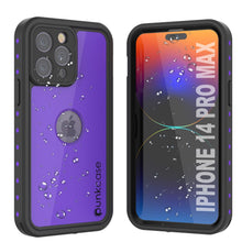 Load image into Gallery viewer, Funda a prueba de agua IP68 para el iPhone 14 Pro Max, Punkcase [Morado] [Serie StudStar] [Ajuste delgado] [A prueba de suciedad]
