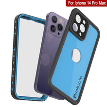 Cargar imagen en el visor de la galería, Funda impermeable IP68 para iPhone 14 Pro Max, Punkcase [azul claro] [Serie StudStar] [Ajuste fino] [A prueba de suciedad]
