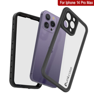 Funda Waterproof IP68 para iPhone 14 Pro Max, Punkcase [Transparente] [Serie StudStar] [Ajuste delgado] [A prueba de suciedad]