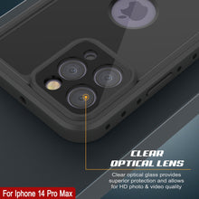 Cargar imagen en el visor de la galería, Estuche resistente al agua IP68 para iPhone 14 Pro Max, Punkcase [Negro] [Serie StudStar] [Ajuste Delgado]
