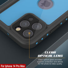 Cargar imagen en el visor de la galería, Funda impermeable IP68 para iPhone 14 Pro Max, Punkcase [azul claro] [Serie StudStar] [Ajuste fino] [A prueba de suciedad]
