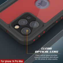 Load image into Gallery viewer, Estuche impermeable iPhone 14 Pro Max IP68, Punkcase [Rojo] [Serie StudStar] [Ajuste delgado]
