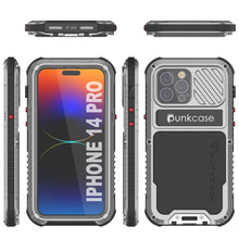 Load image into Gallery viewer, Funda iPhone 14 Pro Metal Extreme 3.0, cubierta de armadura resistente de grado militar [a prueba de golpes] Funda impermeable de aluminio [plateada].
