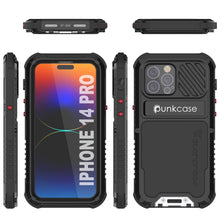 Load image into Gallery viewer, Funda iPhone 14 Pro Metal Extreme 3.0, Cubierta de Armadura Resistente de Grado Militar [a prueba de golpes], Funda de Aluminio Impermeable [Negro].
