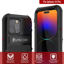 Load image into Gallery viewer, Funda iPhone 14 Pro Metal Extreme 3.0, Cubierta de Armadura Resistente de Grado Militar [a prueba de golpes], Funda de Aluminio Impermeable [Negro].
