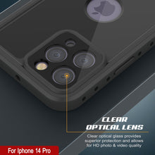 Load image into Gallery viewer, Funda impermeable iPhone 14 Pro IP68, Punkcase [Negra] [Serie StudStar] [Ajuste delgado]
