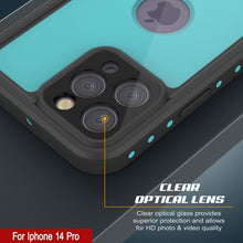 Load image into Gallery viewer, Funda a prueba de agua IP68 para iPhone 14 Pro, Punkcase [Turquesa] [Serie StudStar] [Ajuste delgado]
