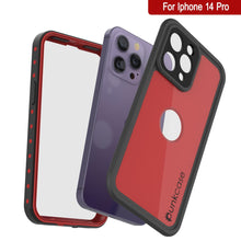 Load image into Gallery viewer, Funda Punkcase [Roja] [Serie StudStar] [Ajuste Delgado], a prueba de agua IP68 para iPhone 14 Pro.
