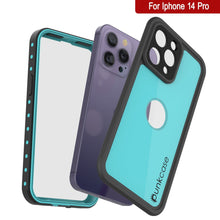 Load image into Gallery viewer, Funda a prueba de agua IP68 para iPhone 14 Pro, Punkcase [Turquesa] [Serie StudStar] [Ajuste delgado]
