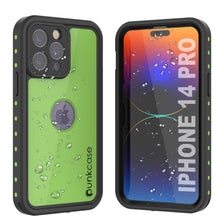 Load image into Gallery viewer, Funda impermeable IP68 para iPhone 14 Pro, Punkcase [verde claro] [Serie StudStar] [Ajuste delgado] [A prueba de suciedad].
