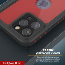 Load image into Gallery viewer, Funda Punkcase [Roja] [Serie StudStar] [Ajuste Delgado], a prueba de agua IP68 para iPhone 14 Pro.
