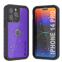Load image into Gallery viewer, Funda impermeable IP68 Punkcase [Purple] [Serie StudStar] [Ajuste Slim] [A prueba de suciedad] para iPhone 14 Pro.
