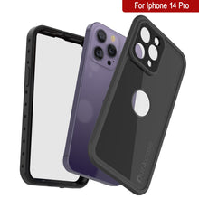 Load image into Gallery viewer, Funda impermeable iPhone 14 Pro IP68, Punkcase [Negra] [Serie StudStar] [Ajuste delgado]
