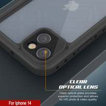 Cargar imagen en el visor de la galería, Funda impermeable IP68 para iPhone 14, Punkcase [Transparente] [Serie StudStar] [Ajuste delgado] [A prueba de suciedad]
