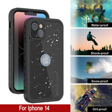 Cargar imagen en el visor de la galería, Carcasa impermeable IP68 para iPhone 14, Punkcase [Negro] [Serie StudStar] [Ajuste delgado]
