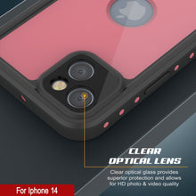 Cargar imagen en el visor de la galería, Carcasa impermeable para iPhone 14 IP68, Punkcase [Rosa] [Serie StudStar] [Ajuste Slim] [A prueba de suciedad]
