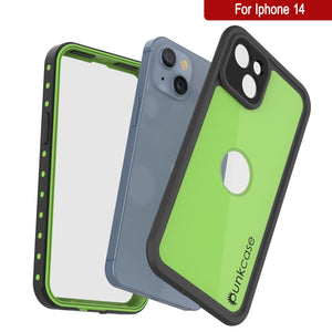 Funda impermeable IP68 para iPhone 14, de Punkcase [Verde claro] [Serie StudStar] [Ajuste delgado] [A prueba de suciedad]