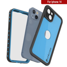 Cargar imagen en el visor de la galería, Funda resistente al agua IP68 para iPhone 14, Punkcase [Azul claro] [Serie StudStar] [Ajuste fino] [A prueba de suciedad].
