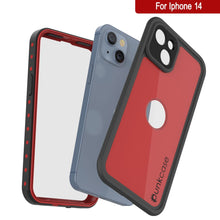 Cargar imagen en el visor de la galería, Funda iPhone 14 resistente al agua IP68, Punkcase [Rojo] [Serie StudStar] [Ajuste Delgado]
