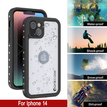 Cargar imagen en el visor de la galería, Estuche a prueba de agua IP68 para iPhone 14, Punkcase [Blanco] [Serie StudStar] [Ajuste Delgado] [A prueba de suciedad]
