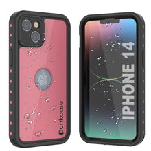 Cargar imagen en el visor de la galería, Carcasa impermeable para iPhone 14 IP68, Punkcase [Rosa] [Serie StudStar] [Ajuste Slim] [A prueba de suciedad]
