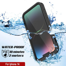 Cargar imagen en el visor de la galería, Carcasa impermeable IP68 para iPhone 14, Punkcase [Negro] [Serie StudStar] [Ajuste delgado]
