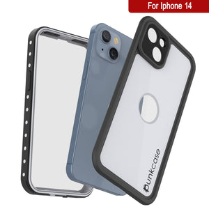 Estuche a prueba de agua IP68 para iPhone 14, Punkcase [Blanco] [Serie StudStar] [Ajuste Delgado] [A prueba de suciedad]